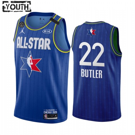 Maglia NBA Miami Heat Jimmy Butler 22 2020 All-Star Jordan Brand Blu Swingman - Bambino